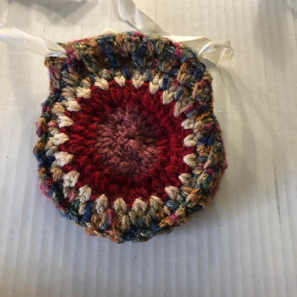 Hand Crochet Knit Owl Mini Cell Phone Purse - Picture 2 of 8